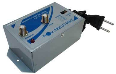 Amplificador de sinal de video para cabo coaxial